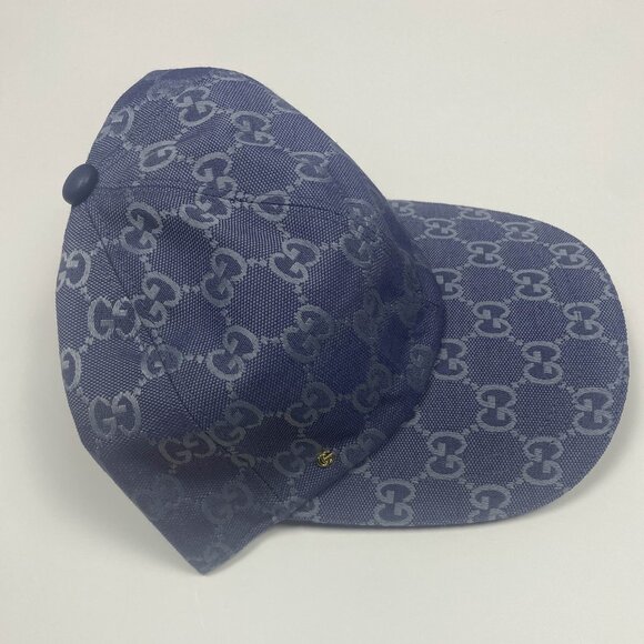 Gucci GG Canvas Baseball Bat Blue And Grey Size Medium - Picture 2 of 12